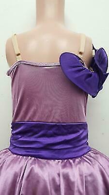 Pre-Owned Costume Weissman  6826 Small Child Purple Puffy Dress Jazz Sequin