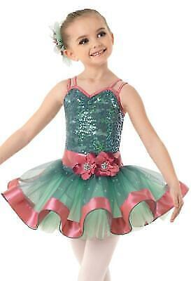 Pre-Owned Costume Weissman 10426 Intermediate Child Green Ballet