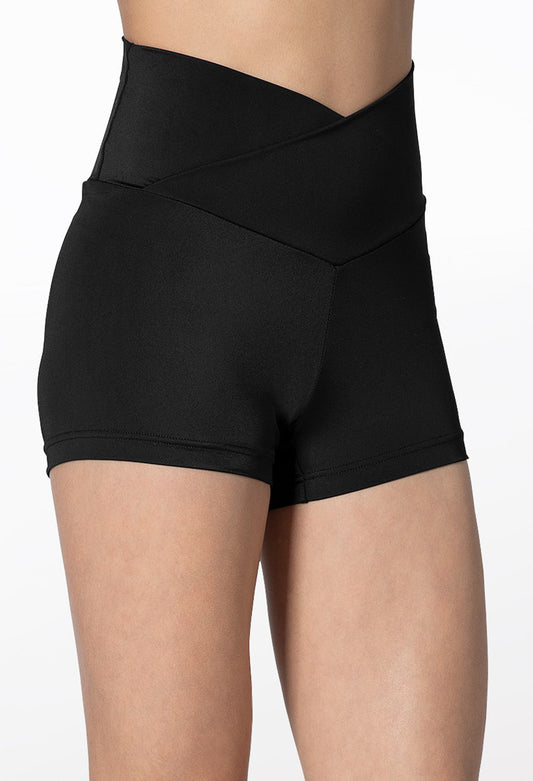 Pre-Owned Shorts Weissman  14071 Adult Sizes Black  Jazz Gymnastics Contemporary