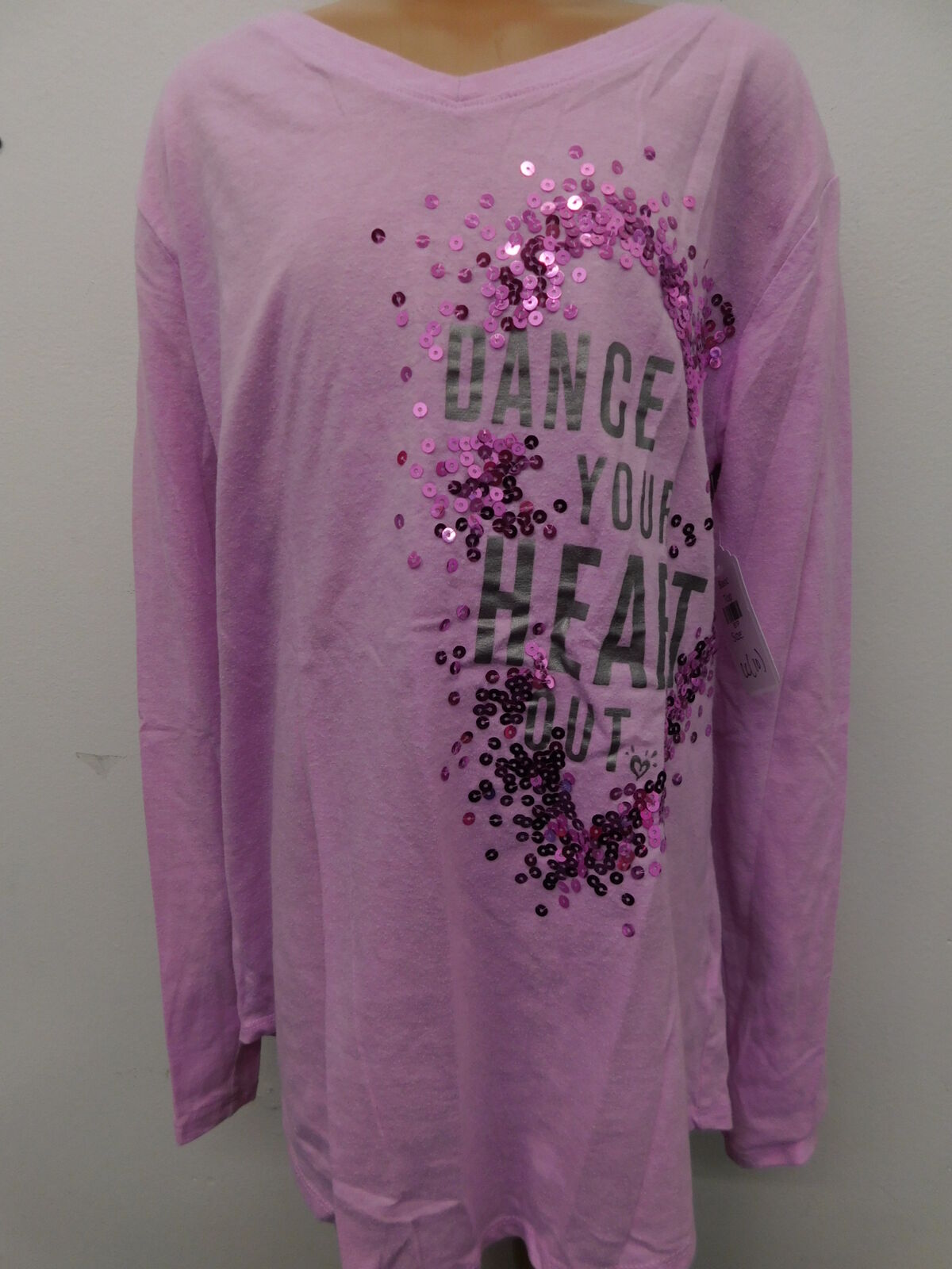 Pre-Owned T-Shirt Justice   Medium Child   Jazz Ballet Sequin