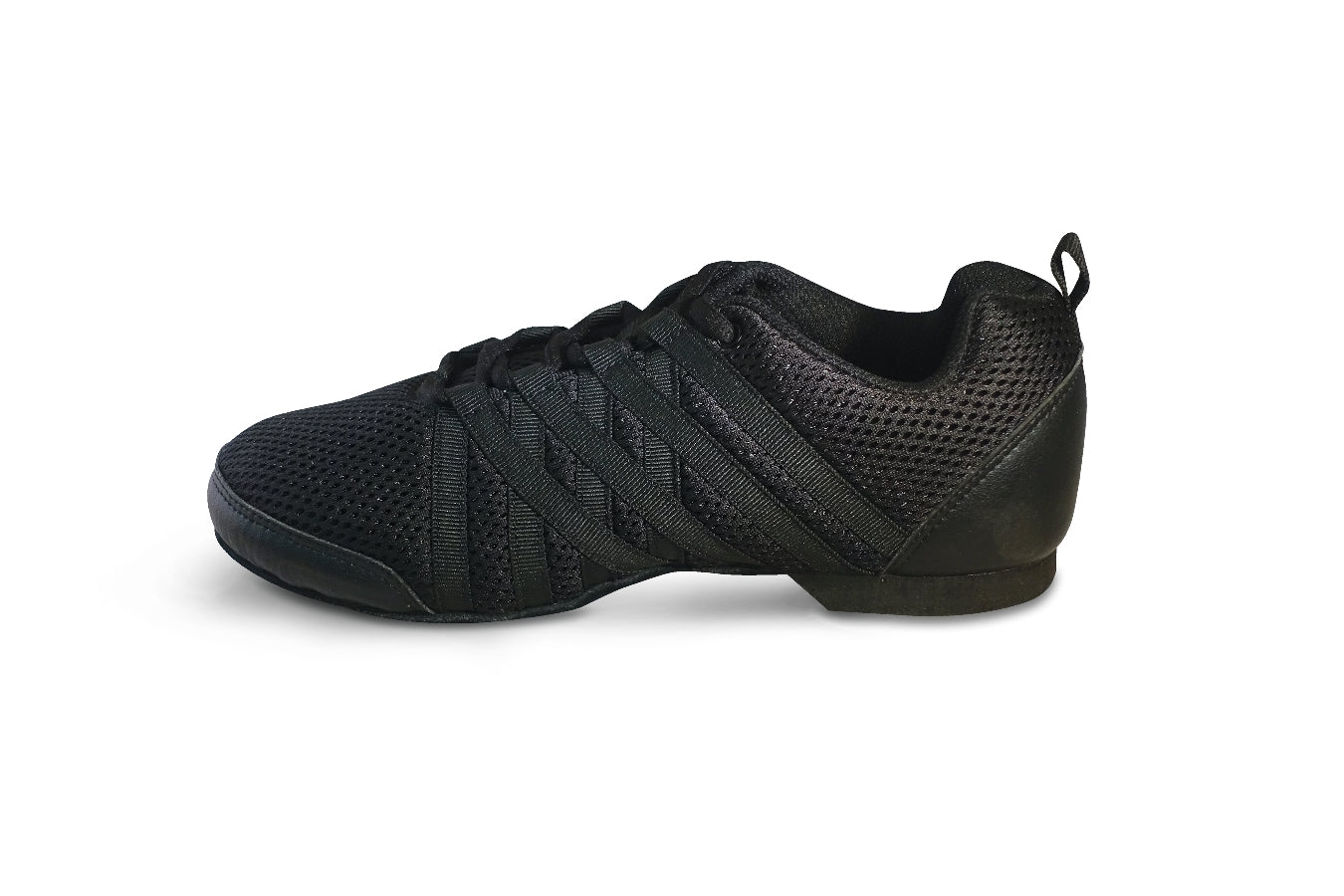 New Dance Hip Hop Sneakers Danz N Motion 9895 Black Split Sole Zumba Jazz