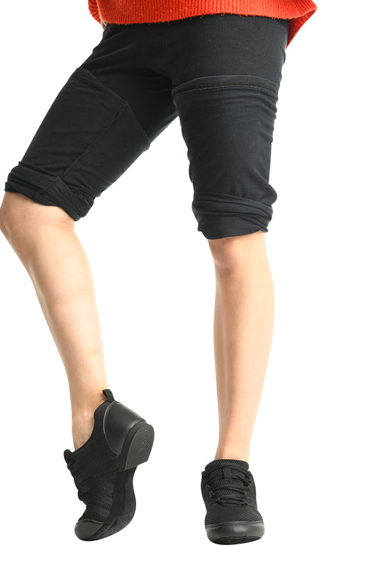 New Dance Hip Hop Sneakers Danz N Motion 9895 Black Split Sole Zumba Jazz
