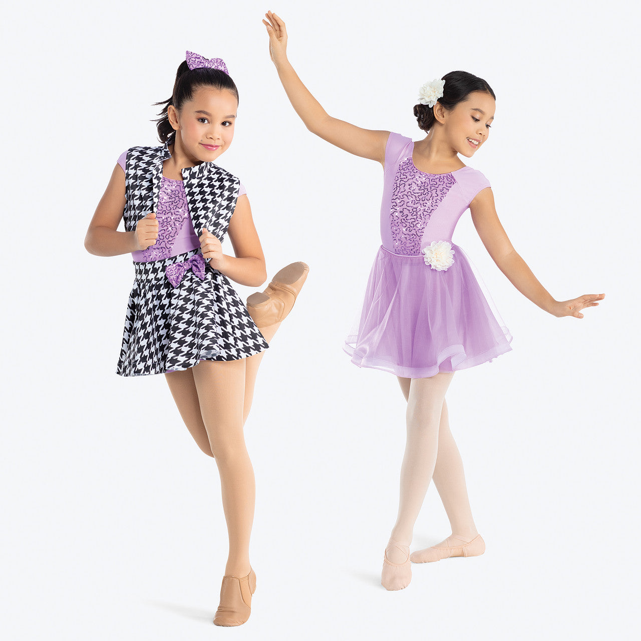 Pre-Owned Costume Revolution   Medium Child Lavender 3 in 1 Ballet Sequin