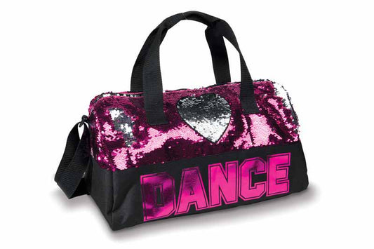 NEW Dance Duffle Bag Danz N Motion B842 Sequin Heart PINK