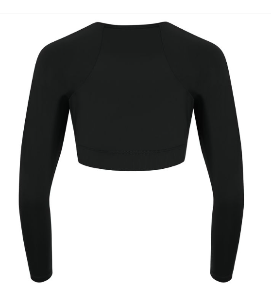 Pre-Owned Crop Top Augusta   Small Adult Black  Cheer Jazz