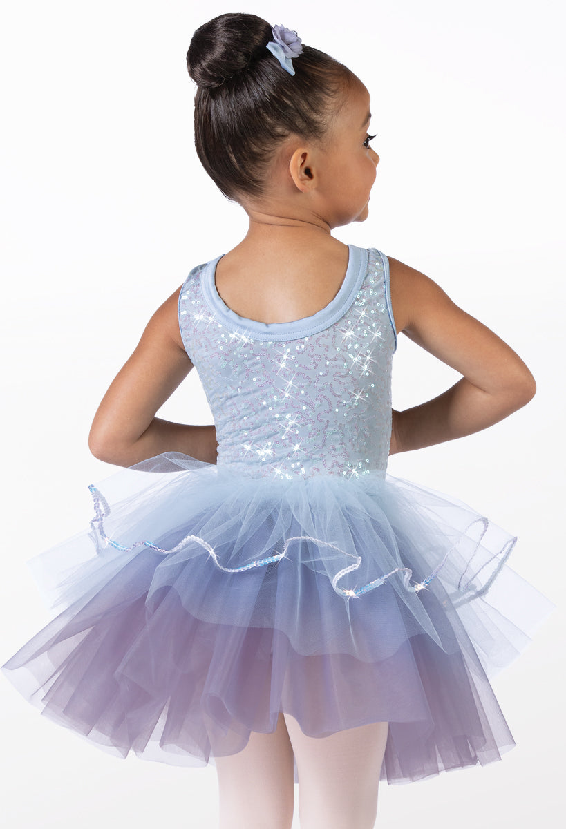 Pre-Owned Costume Weissman  14400 Small Child Blue Tutu Dress Ballet  Cinderella