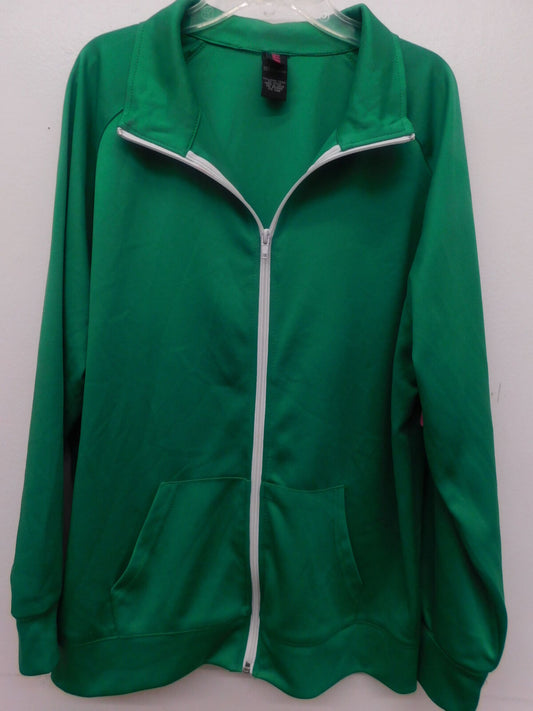 Pre-Owned Warm Up Jacket Urban Groove  AH3319 Medium Adult Green  Hip Hop Jazz
