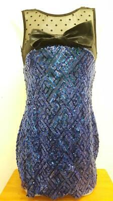 Pre-Owned Costume Curtain Call  J5311 Medium Child Royal Blue  Jazz