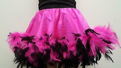 Pre-Owned Costume Weissman  10604 6x-7 Child Pink Feathers Jazz Musical Sequin
