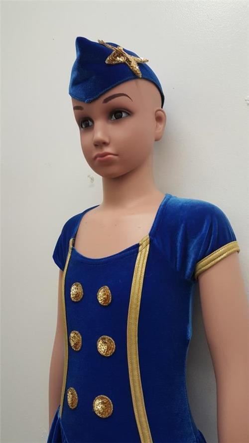 Pre-Owned Costume Gallery  14811 Intermediate Child Navy Blue  Jazz