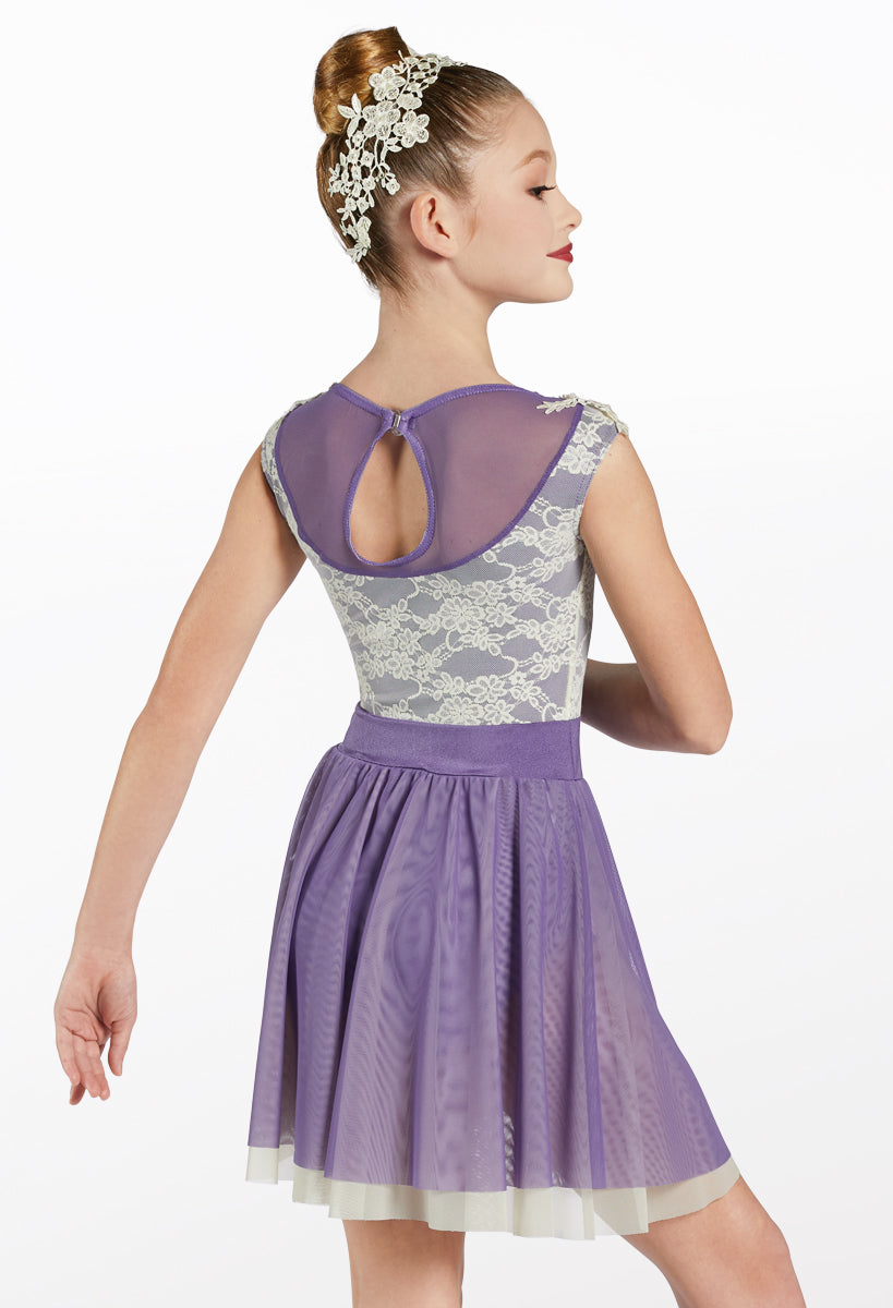 Pre-Owned Costume Weissman  12505 Large Child Purple Dress Lyrical