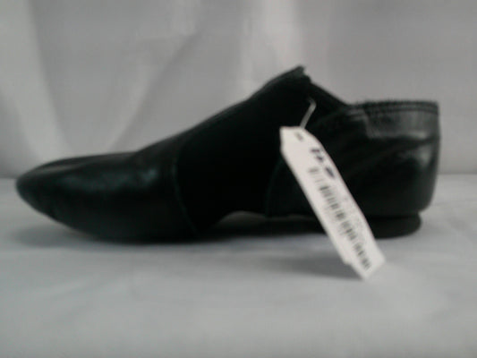 Pre-Owned Jazz Shoes Capezio Youth 11.5M Black Side Elastic Leather Slip On Split Sole