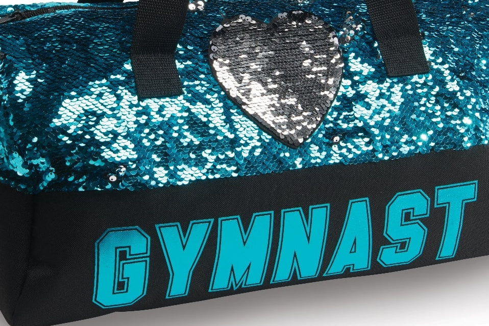 New Gymnastics Duffle Bag Danz N Motion B845 Turquoise Sequence