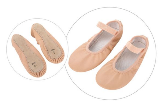 New Ballet Shoes DUX Child Pink Leather Full Sole