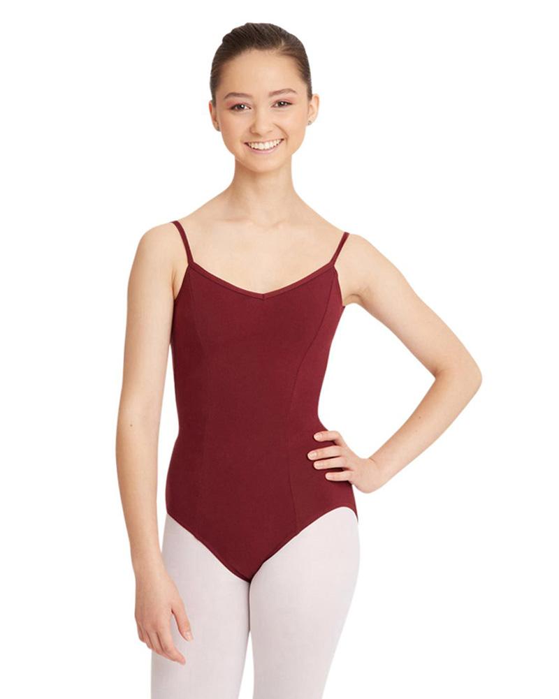 NEW Closeout Leotard Capezio 9933 XL Adult Burgundy Adjustable Straps Ballet Jazz