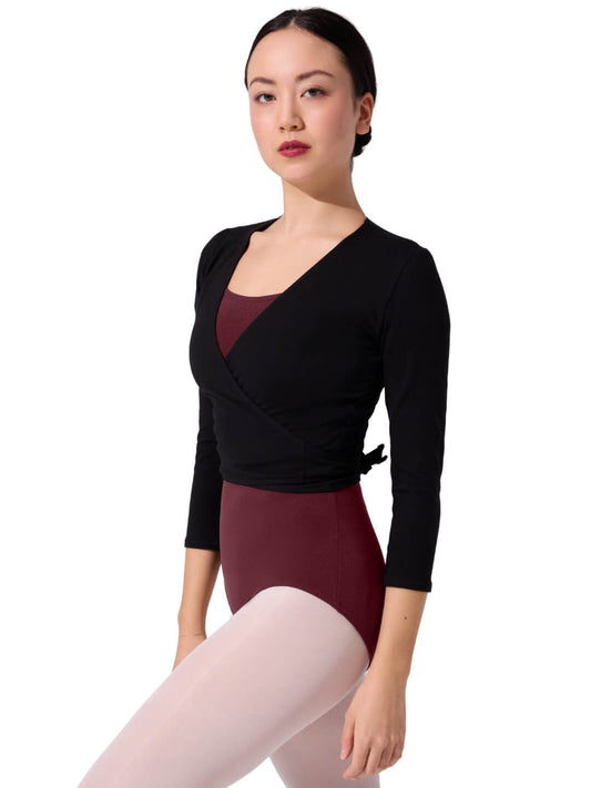 New Wrap Shrug Capezio CC850C Black Medium Child Ballet Pointe Tap