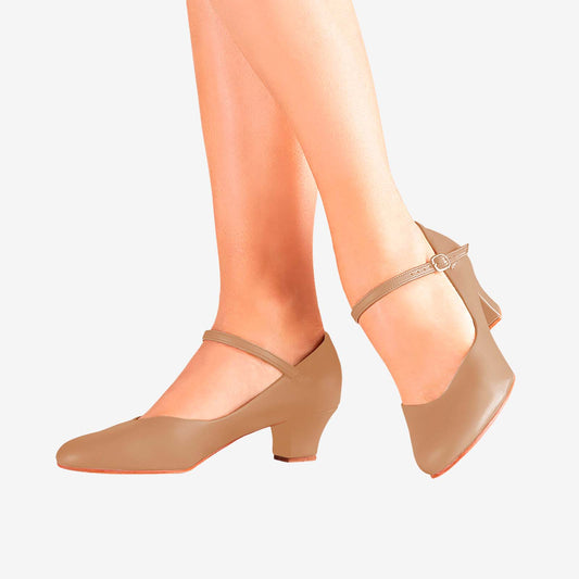 New Character Shoes So Danca CH50 Celine 1.5" Heel Caramel