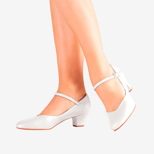 New Character Shoes So Danca CH50 Celine 1.5" Heel White