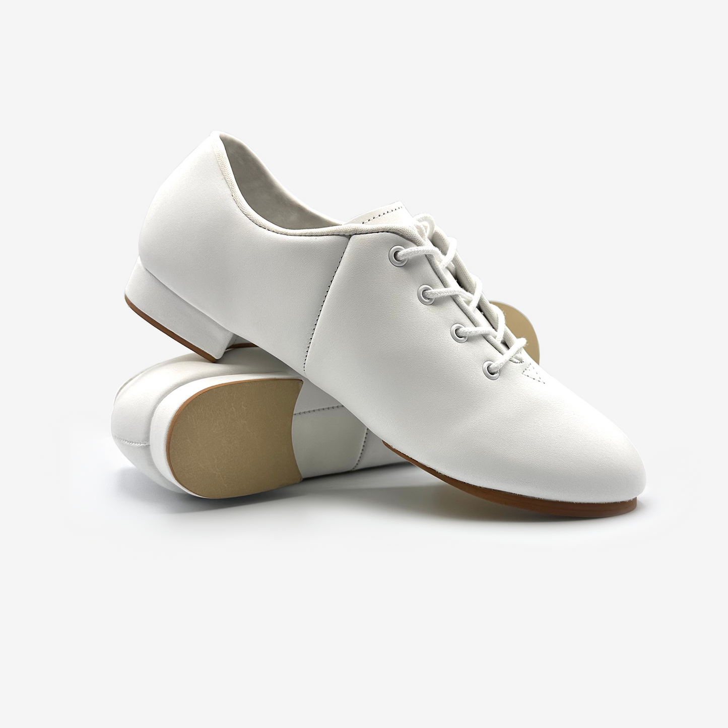 New Clogging Shoes Split Sole CL02L-Gatsby Adult Sizes Taps Attached Black and White