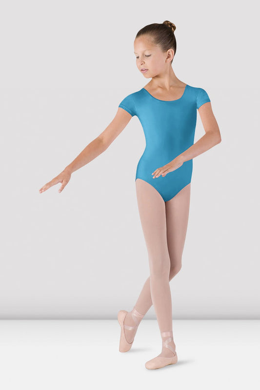 Pre-Owned Leotard Bloch CL5602 Medium Child Turquoise Ballet Tap Jazz