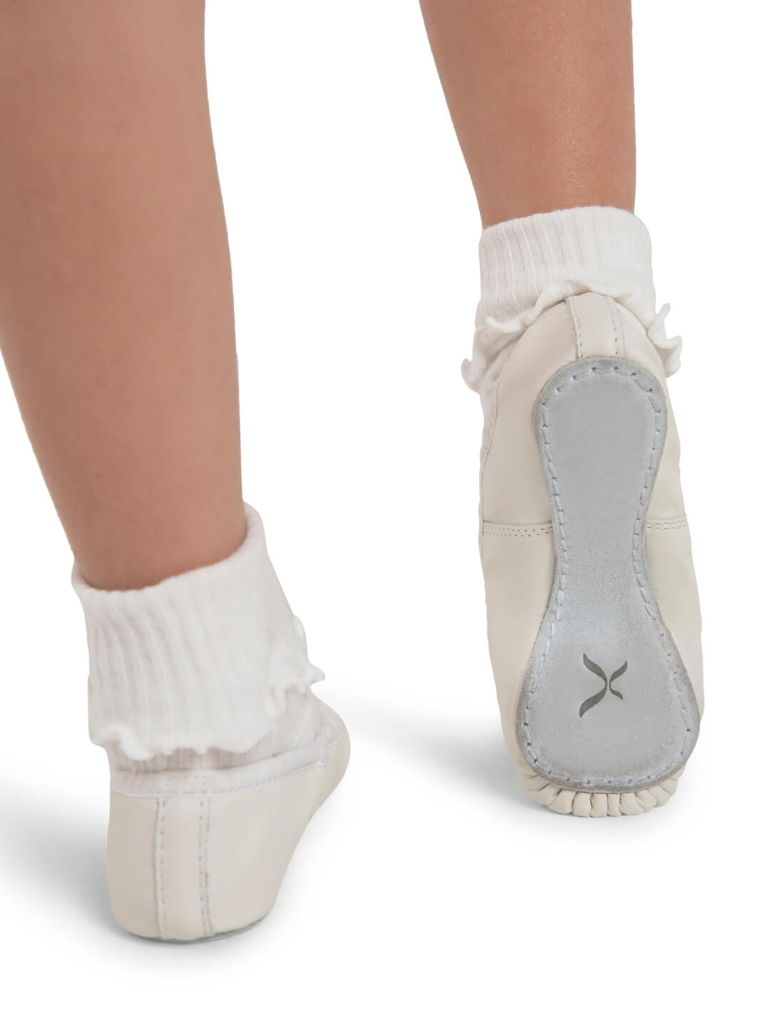 New Closeout Ballet Shoes 205 Ballet Black White Youth Adult Sizes Full Sole Leather