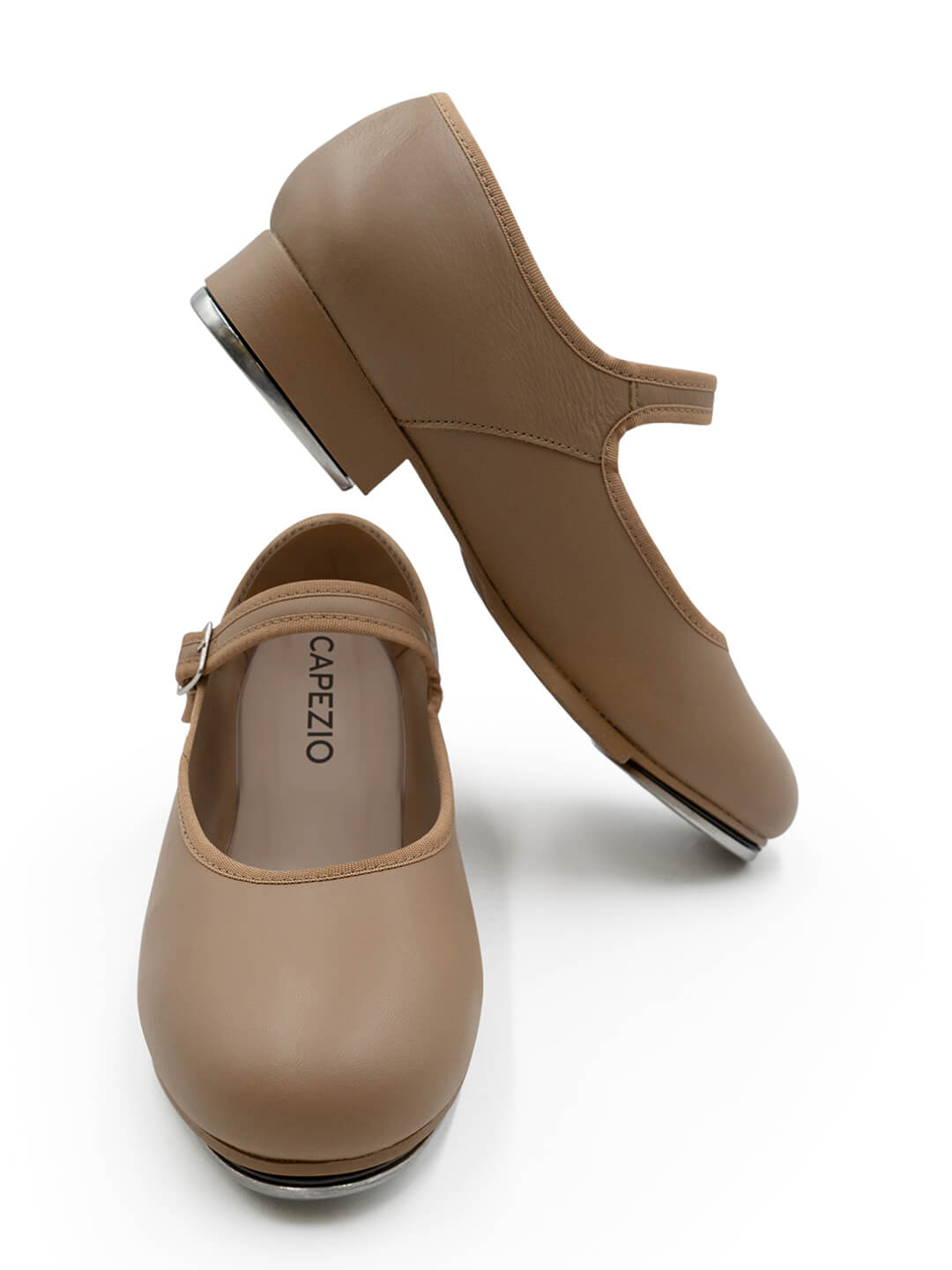 New Tap Shoes Capezio Kids 3800 Mary Jane Leather Easy Strap NO Buckle