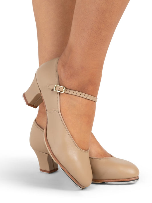 New Closeout Tap Shoes Capezio 561 Adult Caramel & Black 1.5" Heel Musical Theater Jazz
