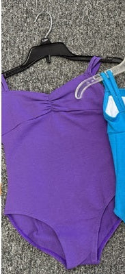 Pre-Owned Leotard Child 8 Purple Alice Roma Strappy Cotton Ballet Jazz