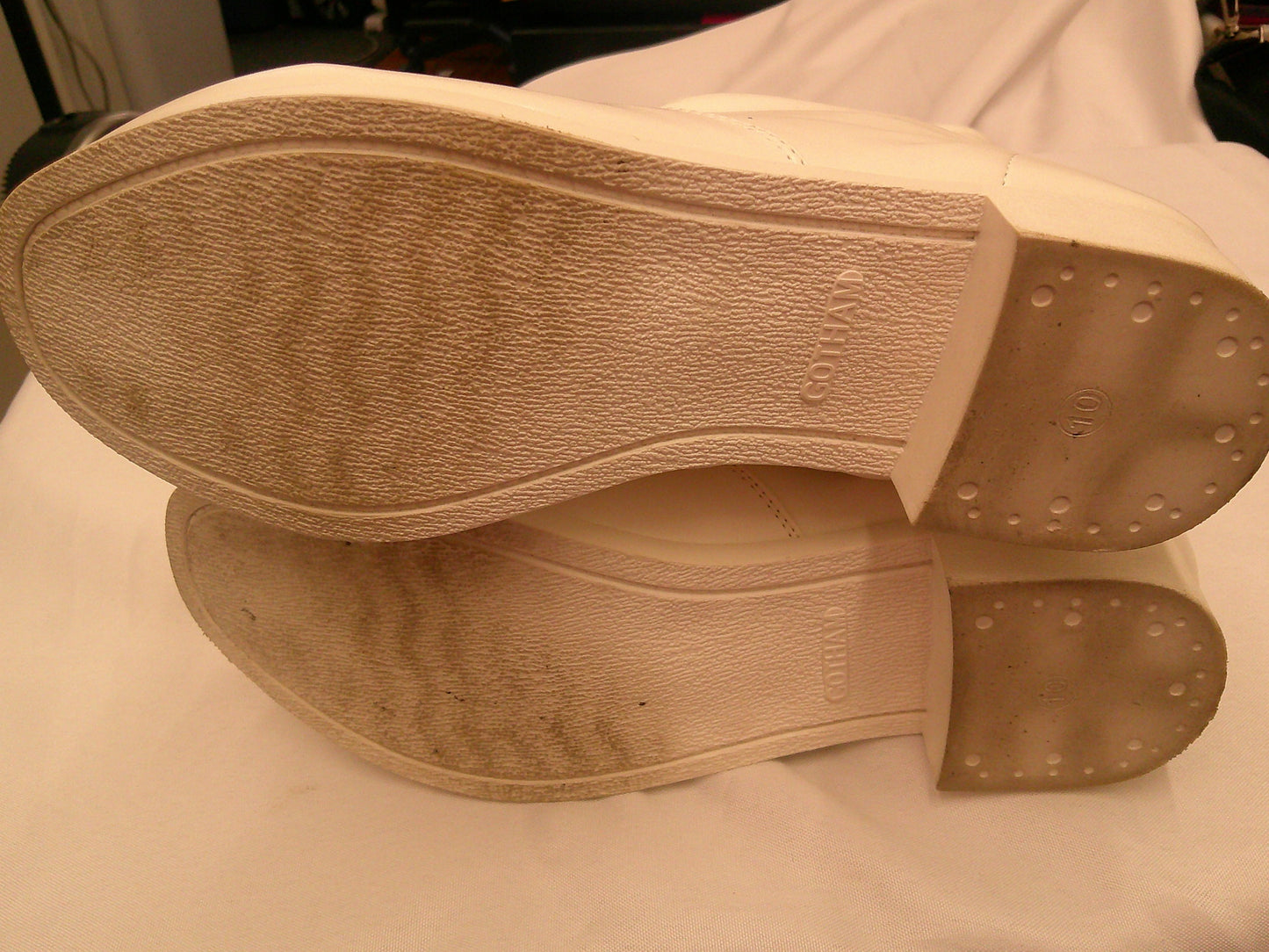 Pre-Owned Parade Shoes Gotham 10M Knee High Zip Up Rubber Soles