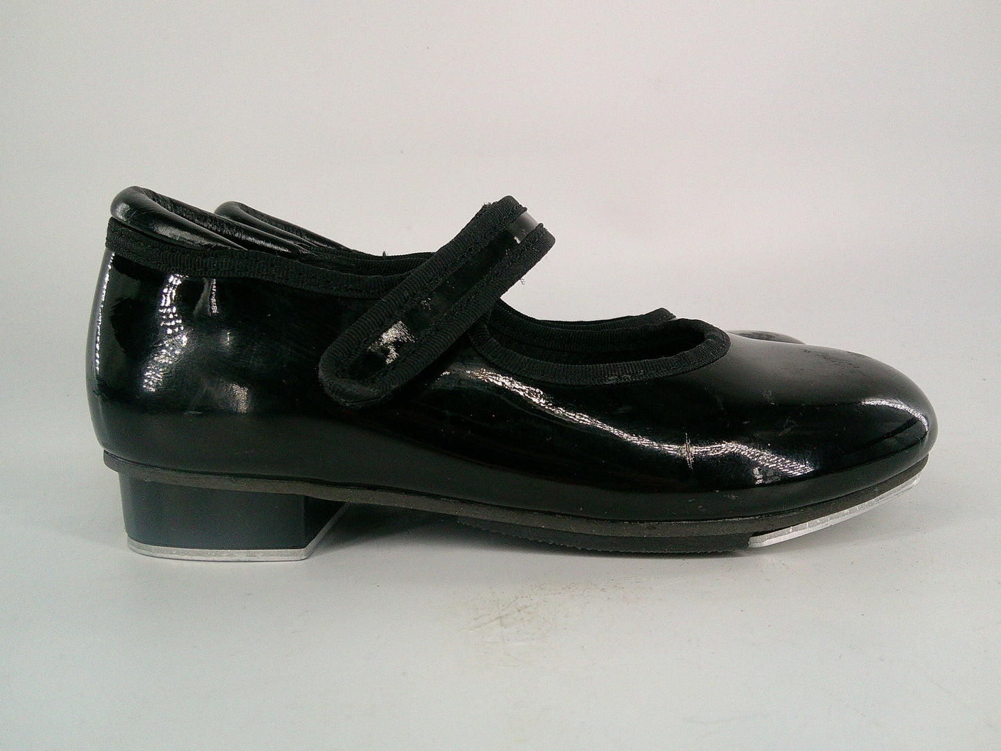 Pre-Owned Dance Tap Shoes Stelle Kids 10M Mary Jane Patent
