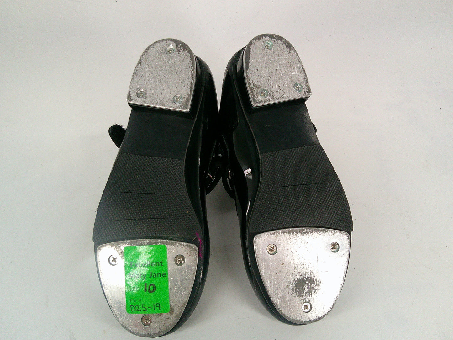 Pre-Owned Dance Tap Shoes Stelle Kids 10M Mary Jane Patent