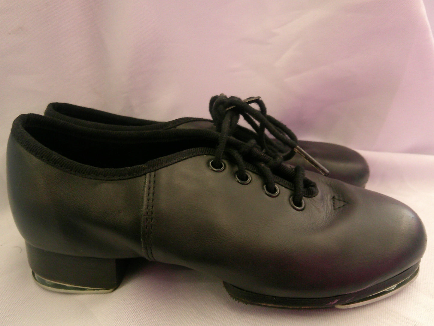 Pre-Owned Clogging Shoes Steven Stompers Child 12.5M Oxford Leather Split Sole