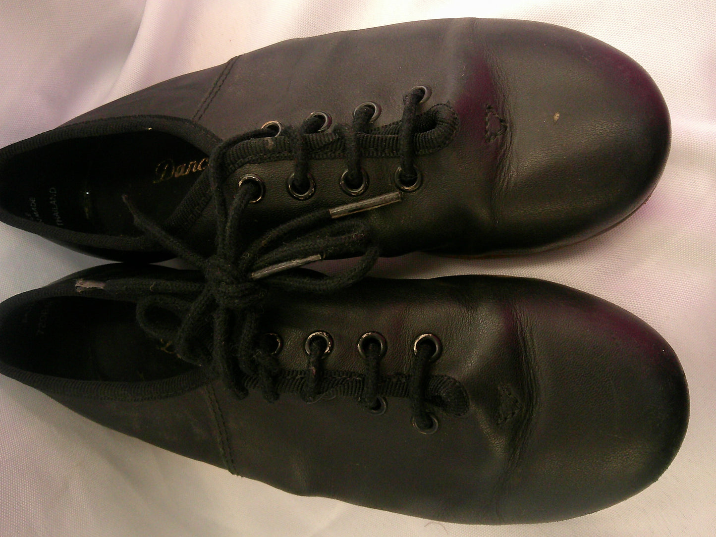Pre-Owned Clogging Shoes Steven Stompers Youth 1M Oxford Leather Split Sole