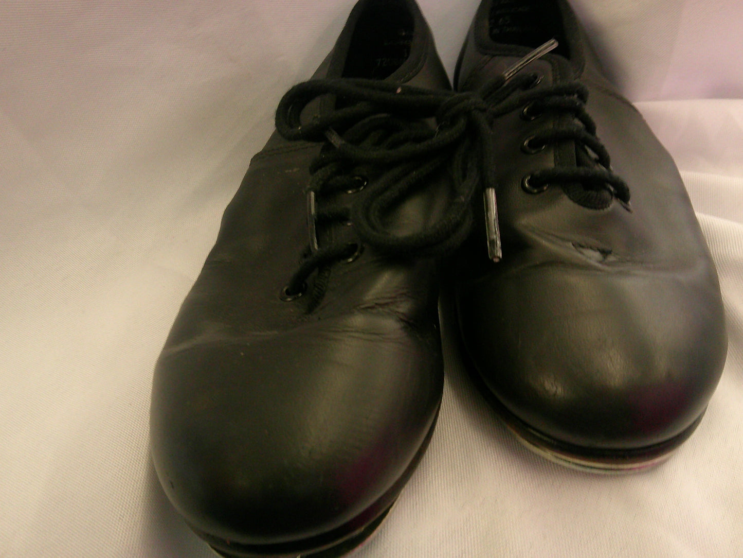 Pre-Owned Clogging Shoes Steven Stompers Youth 1.5M Oxford Leather Split Sole