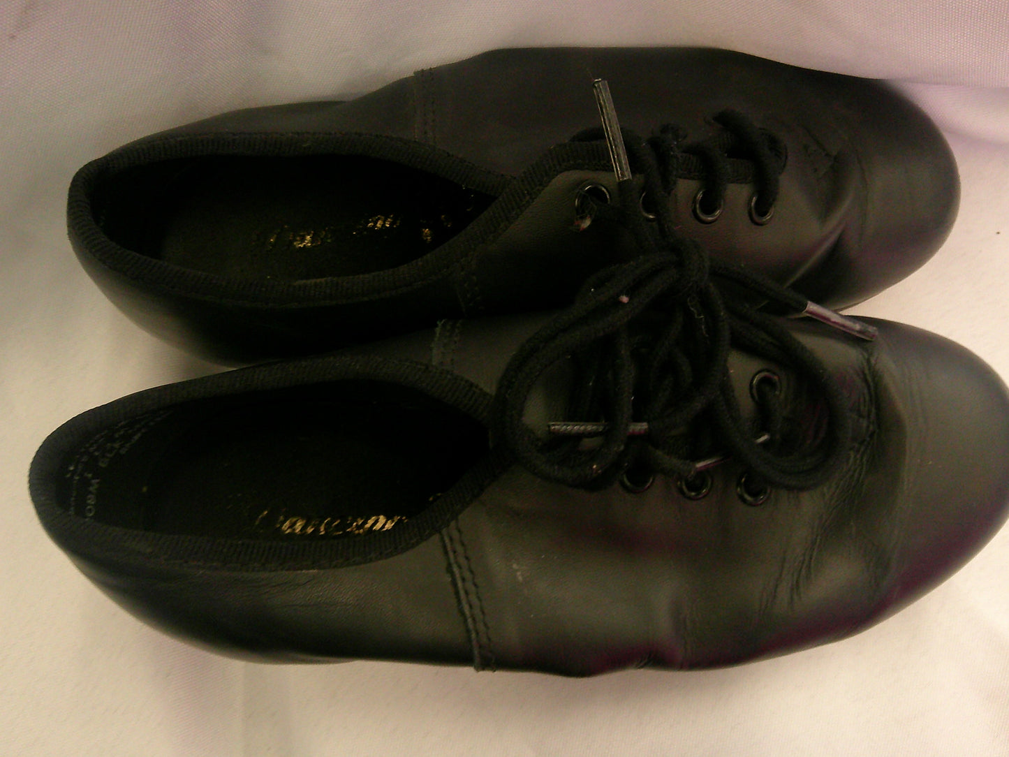 Pre-Owned Clogging Shoes Steven Stompers Youth 1.5M Oxford Leather Split Sole