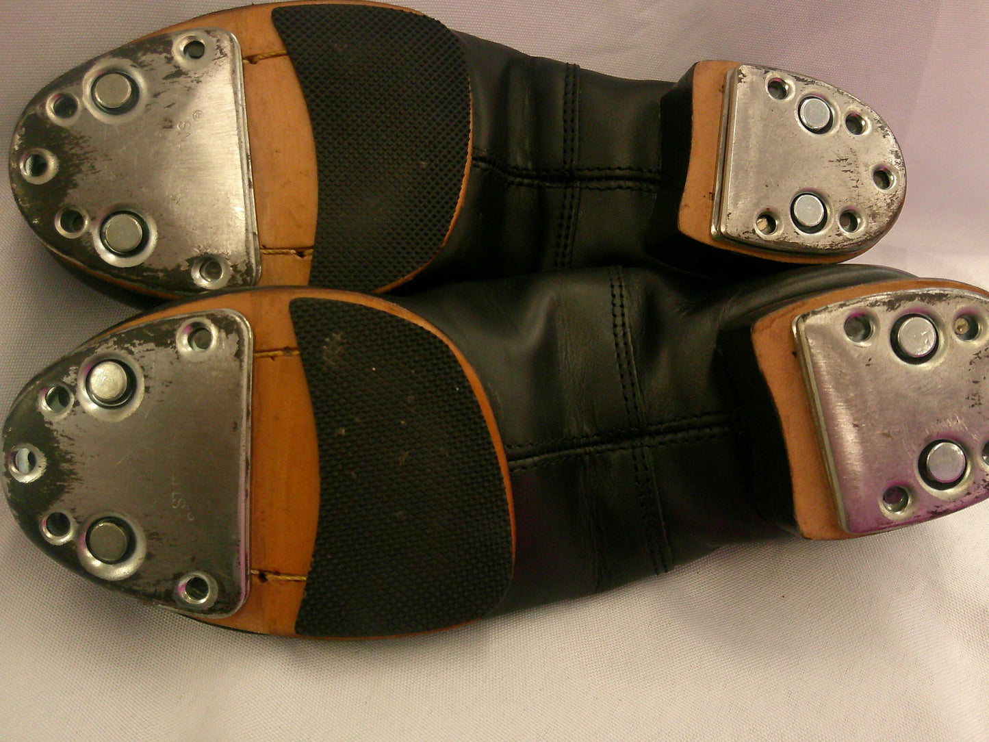 Pre-Owned Clogging Shoes Steven Stompers Adult 5M Oxford Leather Split Sole