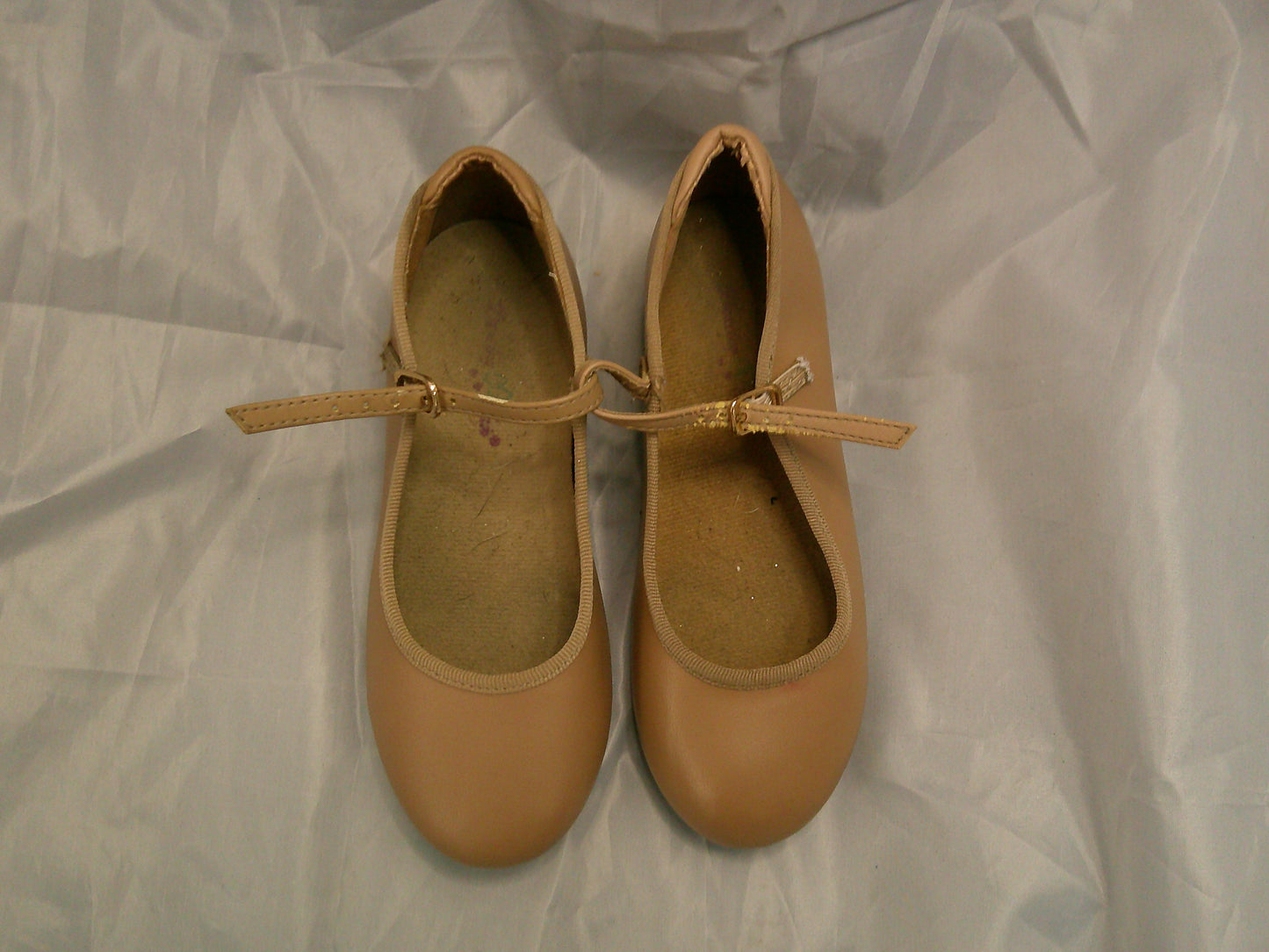 Pre-Owned Tap Shoes Danshuz 751 Toddler 12.5M Tan Mary Jane Buckle