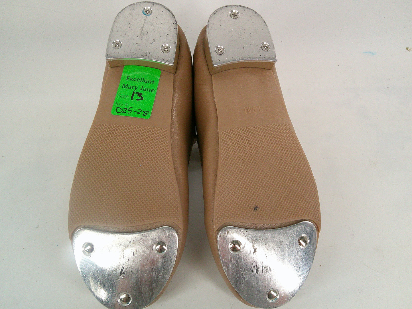 Pre-Owned Tap Shoes Danshuz 751 Toddler 13M Tan Mary Jane Buckle