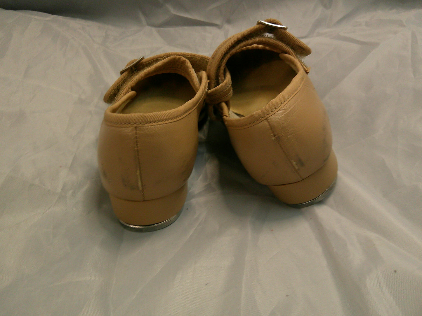 Pre-Owned Tap Shoes Capezio 3800 Toddler 12.5 Jane Leather Easy Strap Tan