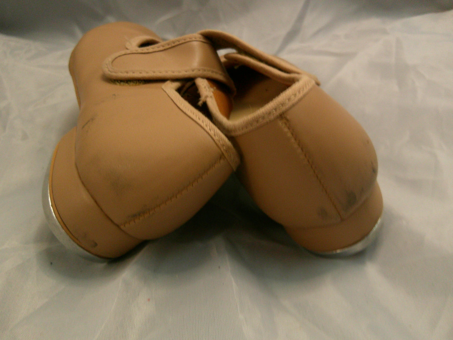 Pre-Owned Tan Tap Shoes SoDanca Child 13.5M Mary Jane Leather Loop Strap