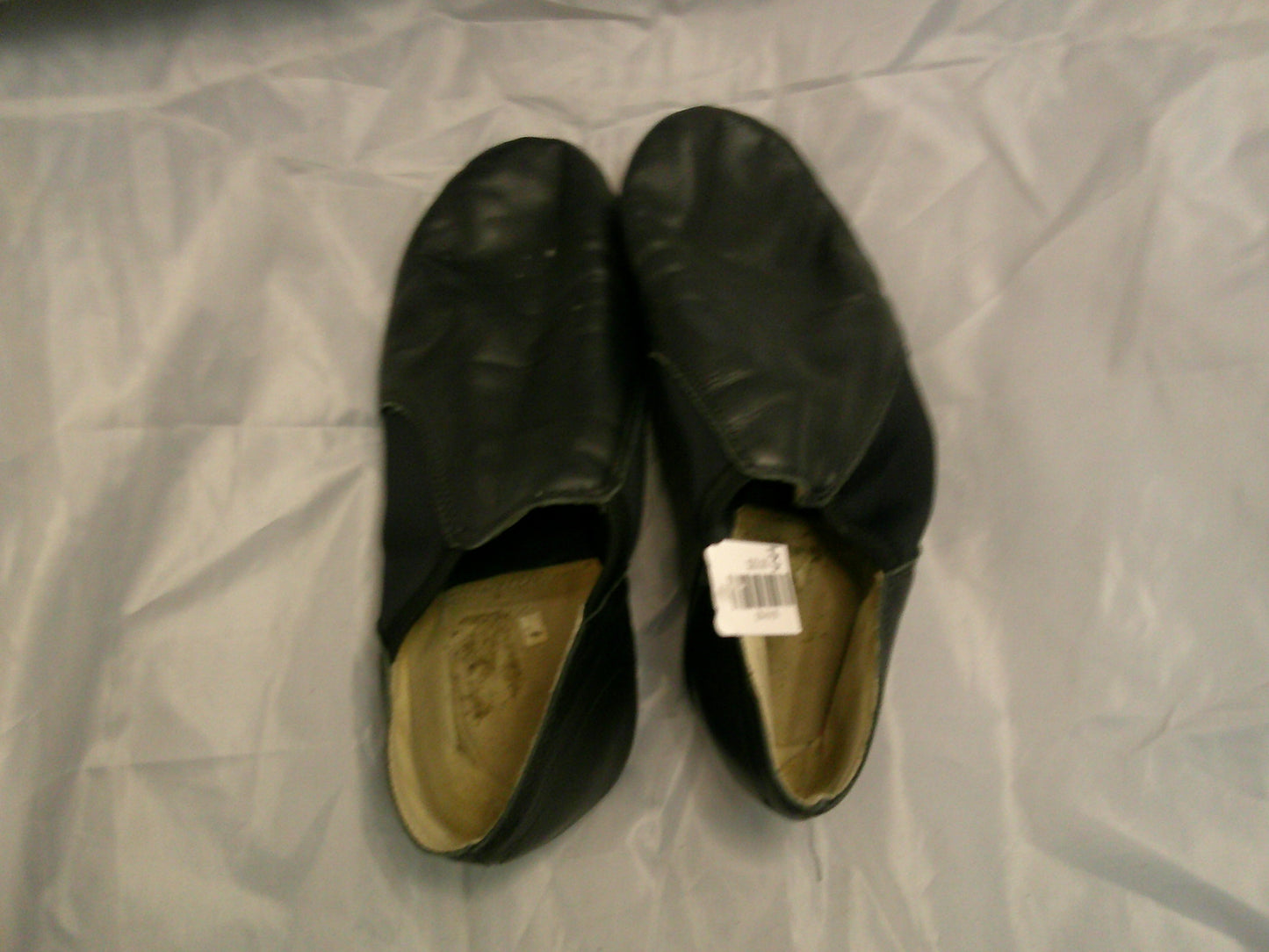 Pre-Owned Generic Jazz Shoe Adult 10M Black Leather Slip On