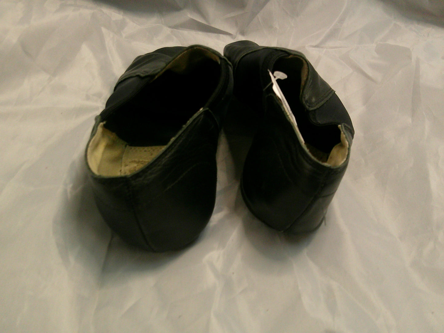 Pre-Owned Generic Jazz Shoe Adult 10M Black Leather Slip On