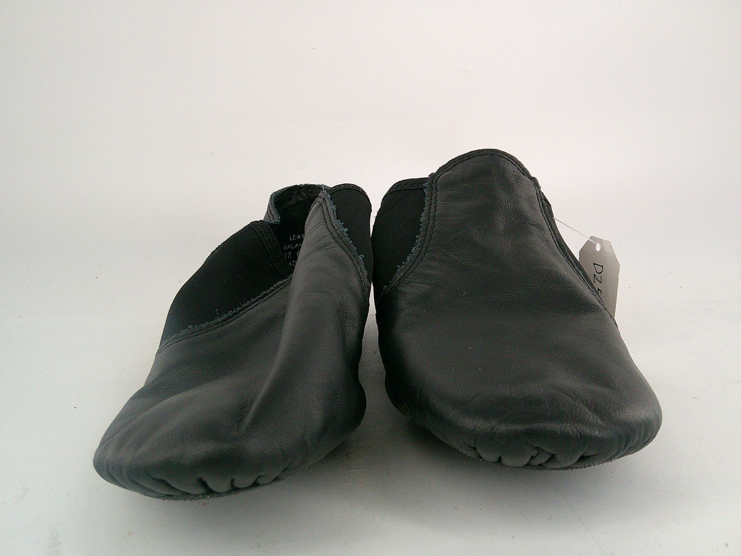 Pre-Owned Jazz Shoes Capezio Adult 7W Side Elastic Leather Slip On Split Sole