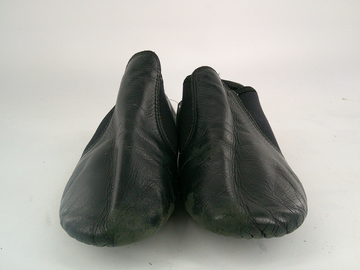 Pre-Owned Jazz Shoes Capezio Adult 7.5M Side Elastic Leather Slip On Split Sole