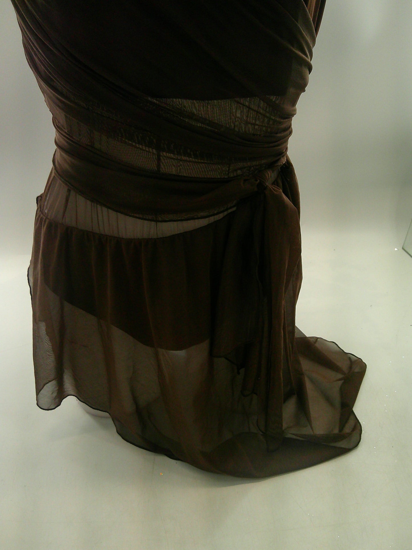 Pre-Owned Costume Medium Adult Brown Mesh Lycra Great Base Lyrical Contemporary