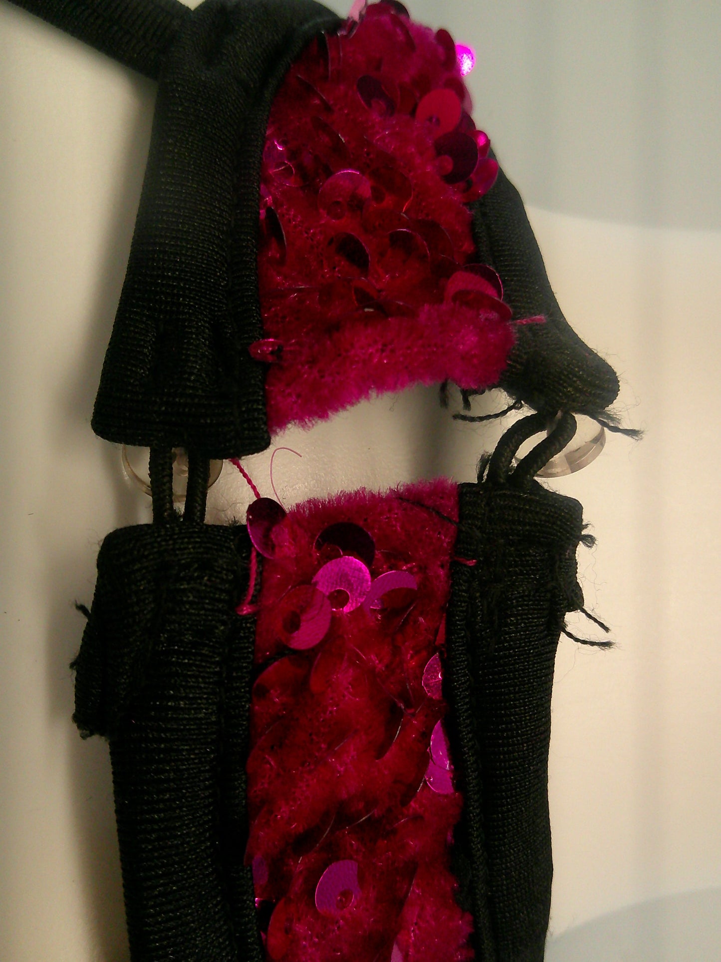 Pre-Owned Costume Small Adult Pink Art Stone 0564 Jazz Tap Musical Theater Flapper Sequin Fringe Halter