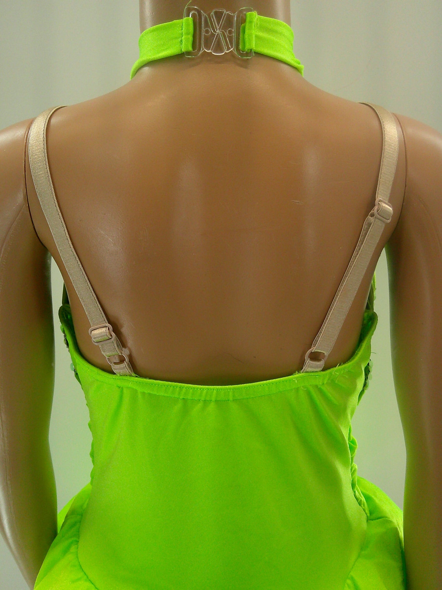 Pre-Owned Costume Medium Child Green Costume Gallery 17300 Jazz Tap Clogging Musical Theater Dress Sequin