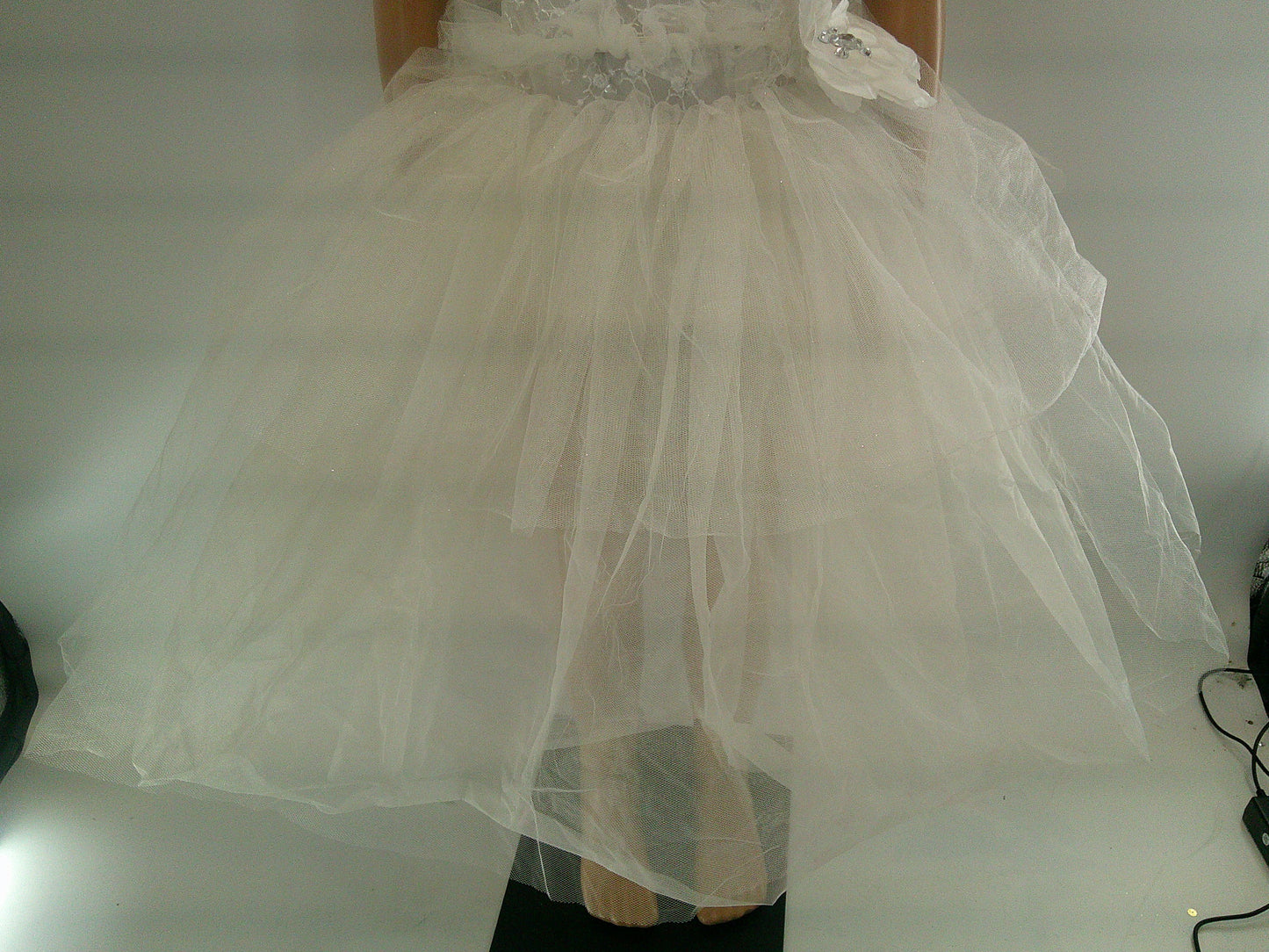 Pre-Owned Costume Ballet Small Child White Curtain Call E352 Sparkle Tutu Dress Up Pageant YAGP