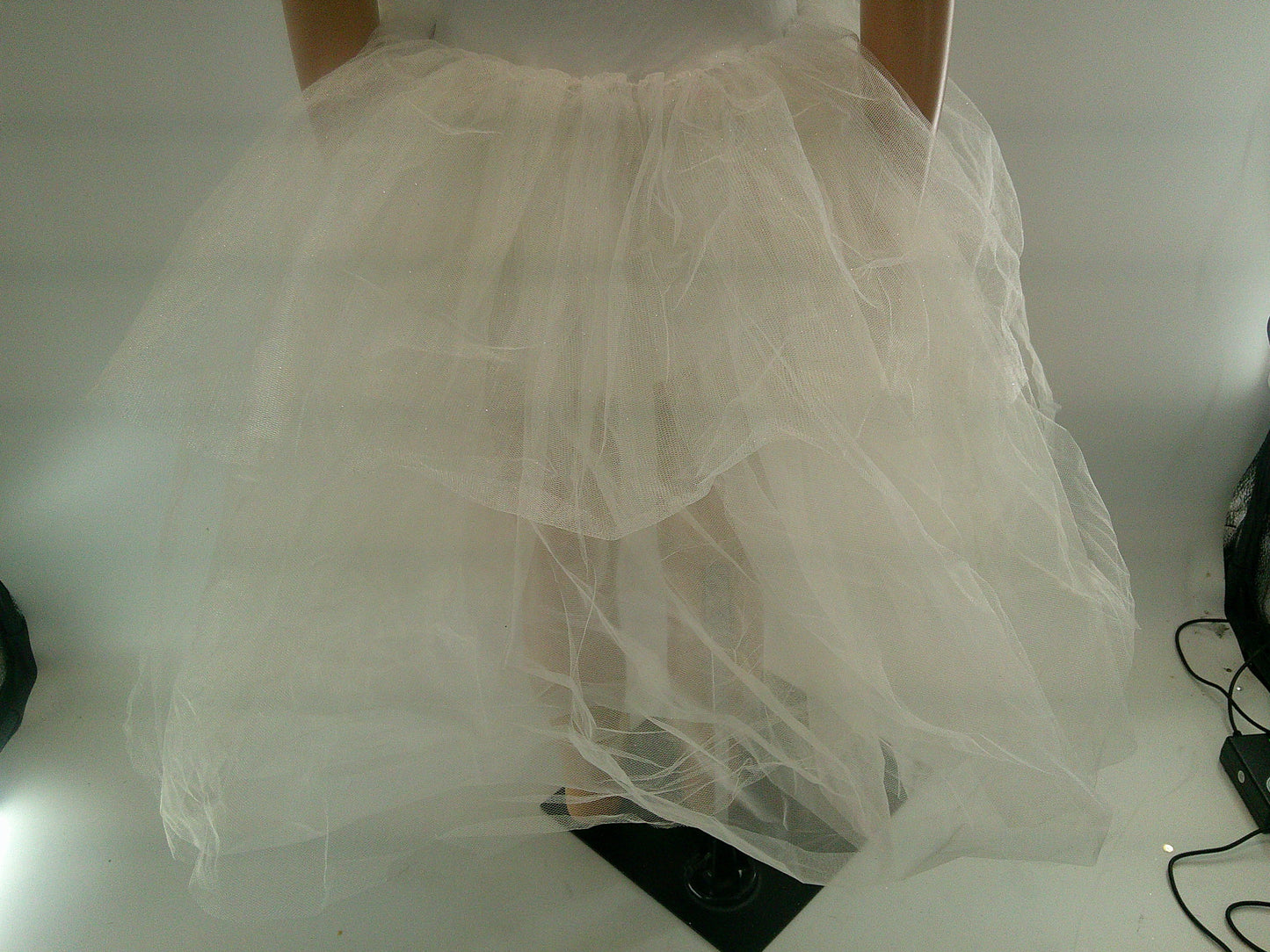 Pre-Owned Costume Ballet Small Child White Curtain Call E352 Sparkle Tutu Dress Up Pageant YAGP