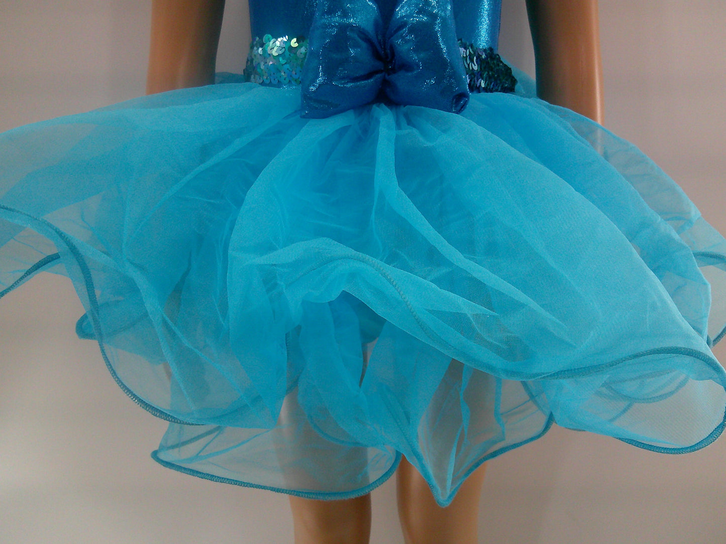 Pre-Owned Costume Jazz Small Child Turquoise A Wish Come True 412 Metallic Tutu Tap Musical Theater Dress Up